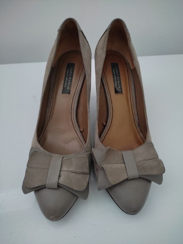Zapatos de tacón con lazo Zara 39