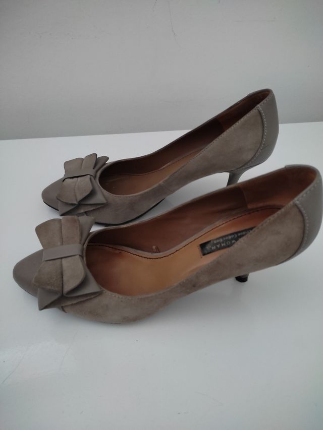 Zapatos de tacón con lazo Zara 39