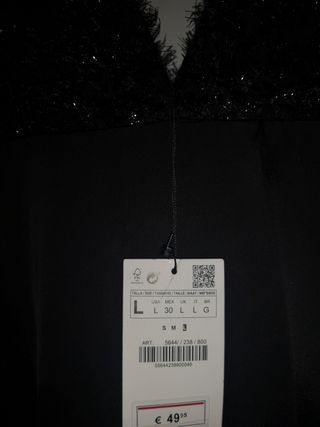 vestido fiesta negro