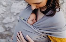 Porteo bebé. Boba. Salmón. Como nuevo