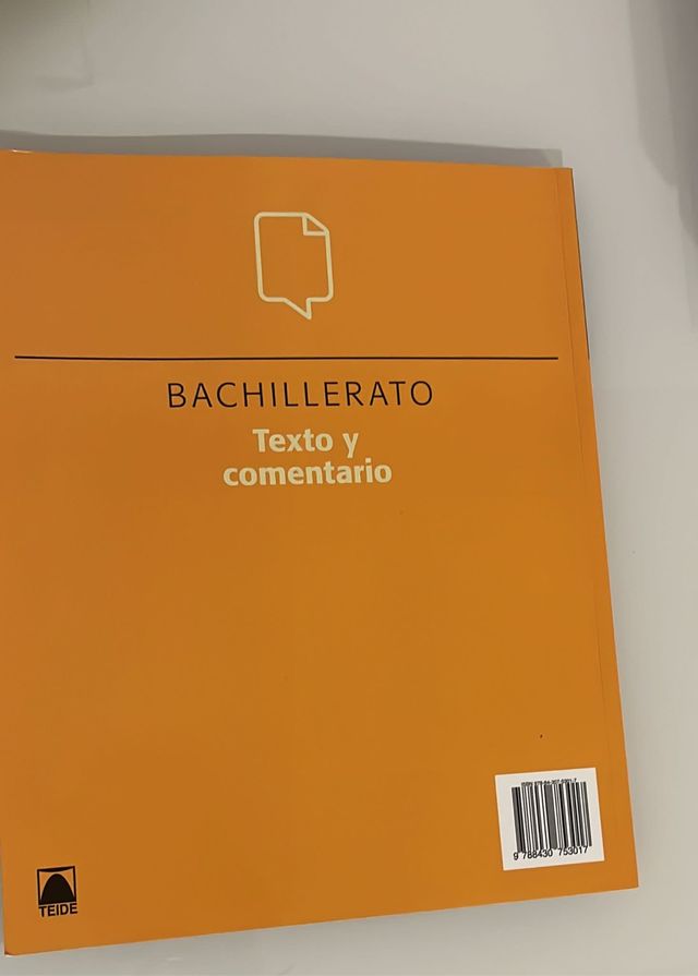 Texto y comentario bachillerato