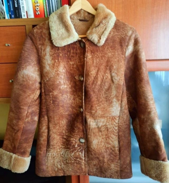 Chaqueta de piel.