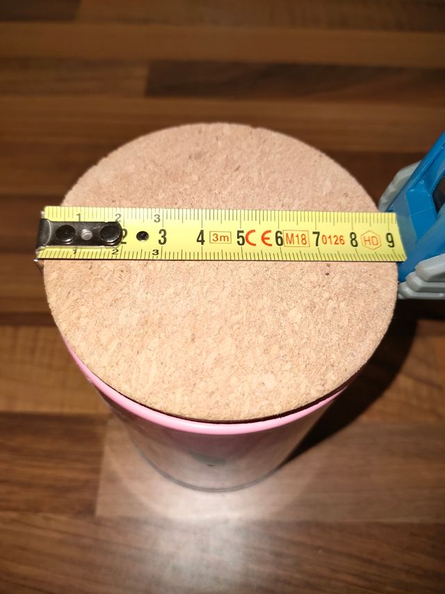 Scatola portaoggetti in metallo rosa