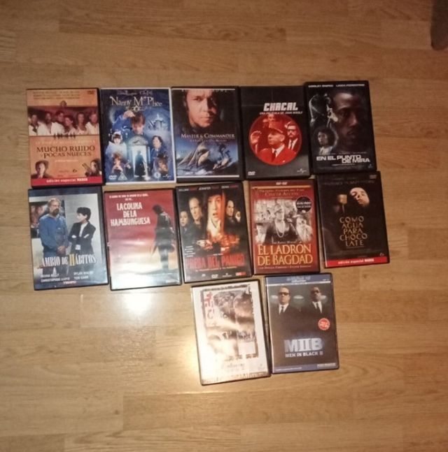LOTE 12 PELÍCULAS DVD 3€
