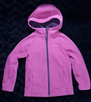 Cortavientos + Jersey Quechua rosa y morado 5/6 A.