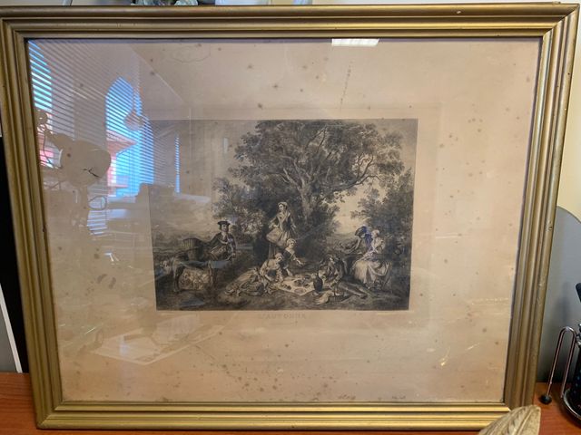 Grabado numerado de 1890