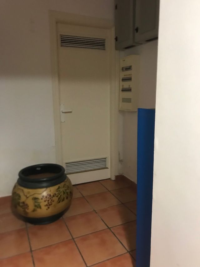 Enorme macetero con motivos frutales