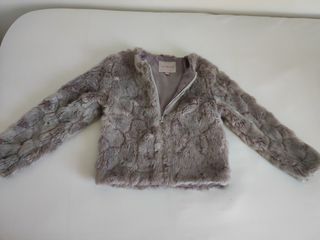 Chaqueta de pelo niña, talla 7-8 años