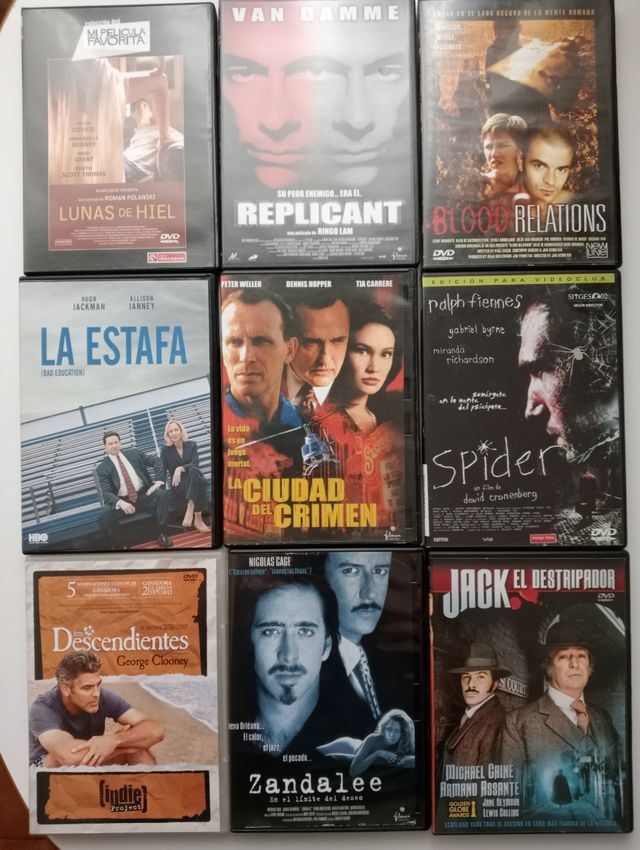 DVDs de cine actual y clásico