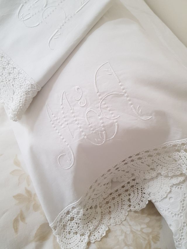 fundas de almohadas 2 unidades echas a mano.