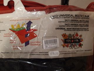 Saco polar universal (TRISTRAS)para silla de paseo