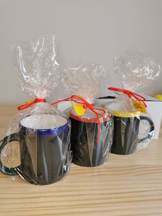 Tazas de pizarra para pintar con tiza 