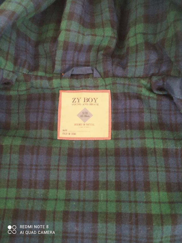 chaleco niño talla 9-10