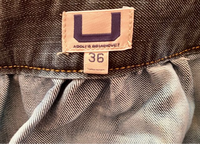 Falda vaquera talla 36 pequeña