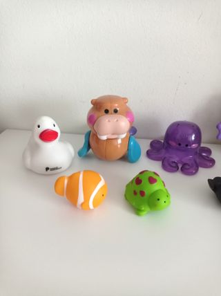 Lote de 9 animales marinos para la bañera