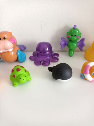 Lote de 9 animales marinos para la bañera