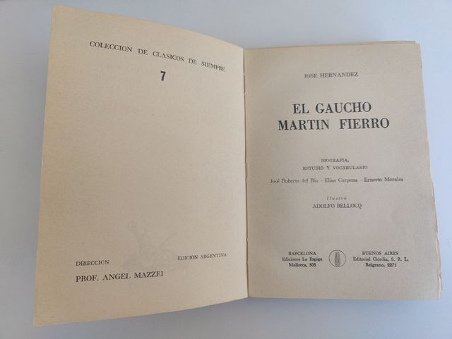 José Hernández Martín Fierro