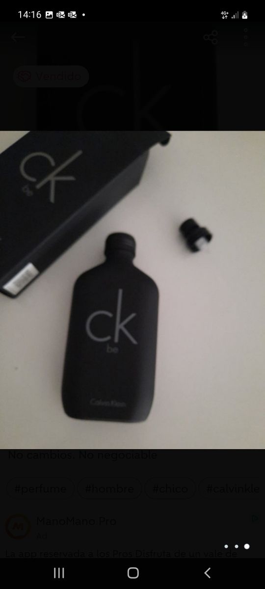 perfume calvin klein Nuevo