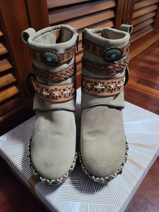 botin piel