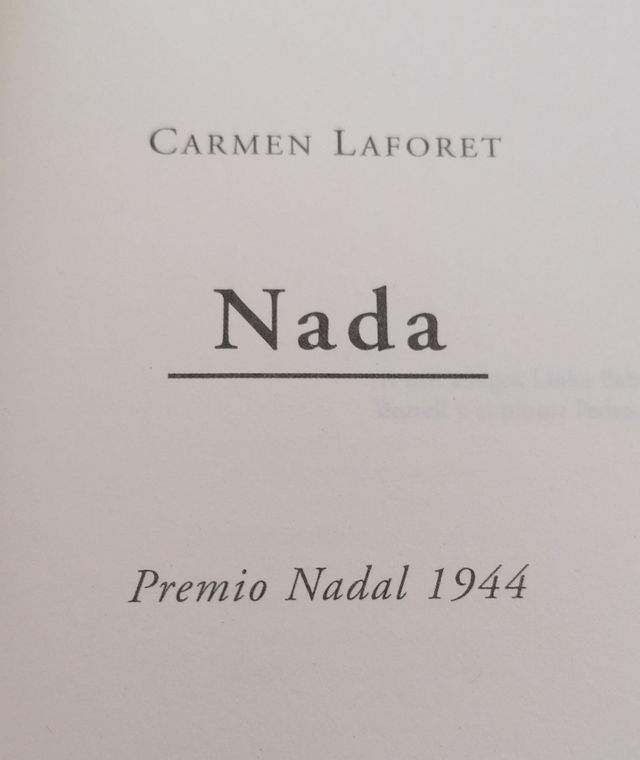 Nada de Carmen Laforet