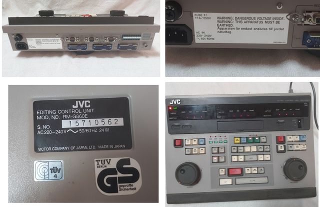 editora video JVC RM-G860E /radio cassette madera