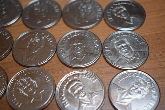 Monete I campioni dell'amicizia Calcio 15 pezzi