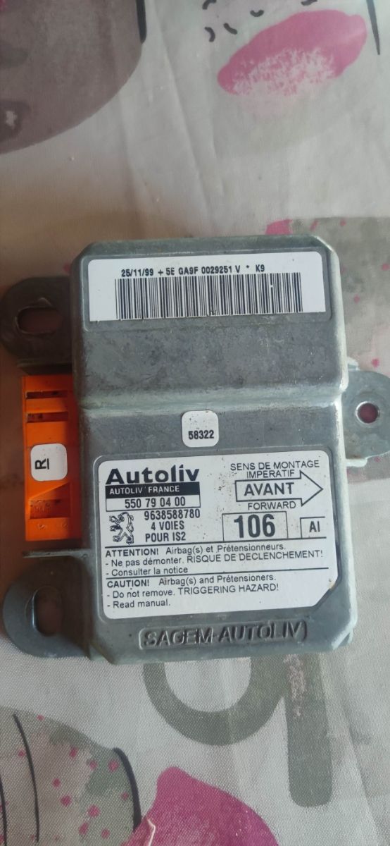 centralita airbag Peugeot 106 y saxo
