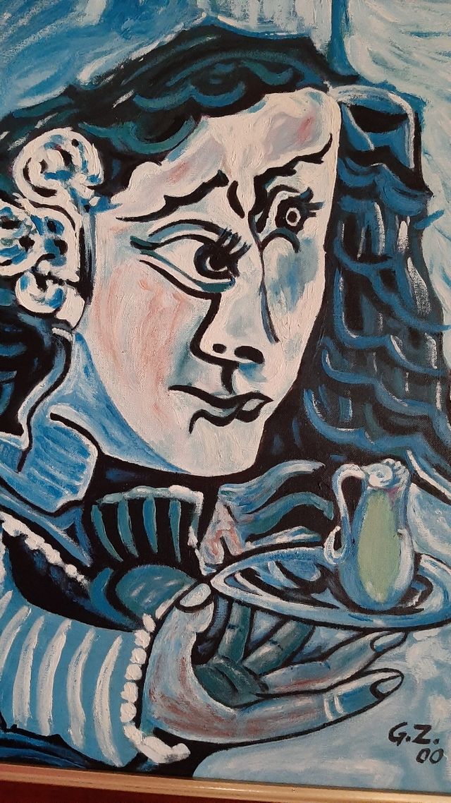 Cuadro abstracto mujer