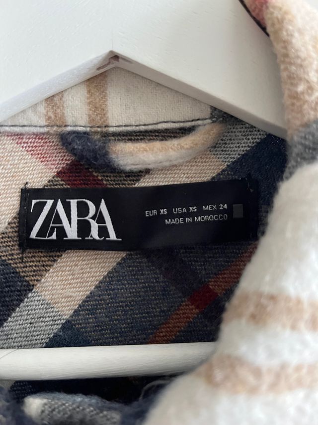 Chaqueta franela Zara talla XS