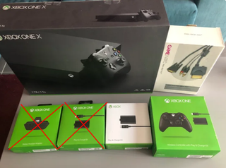 XboxOne X T1 + Mando+Baterías + Adaptador +Cables