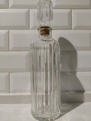 Botella cristal vintage