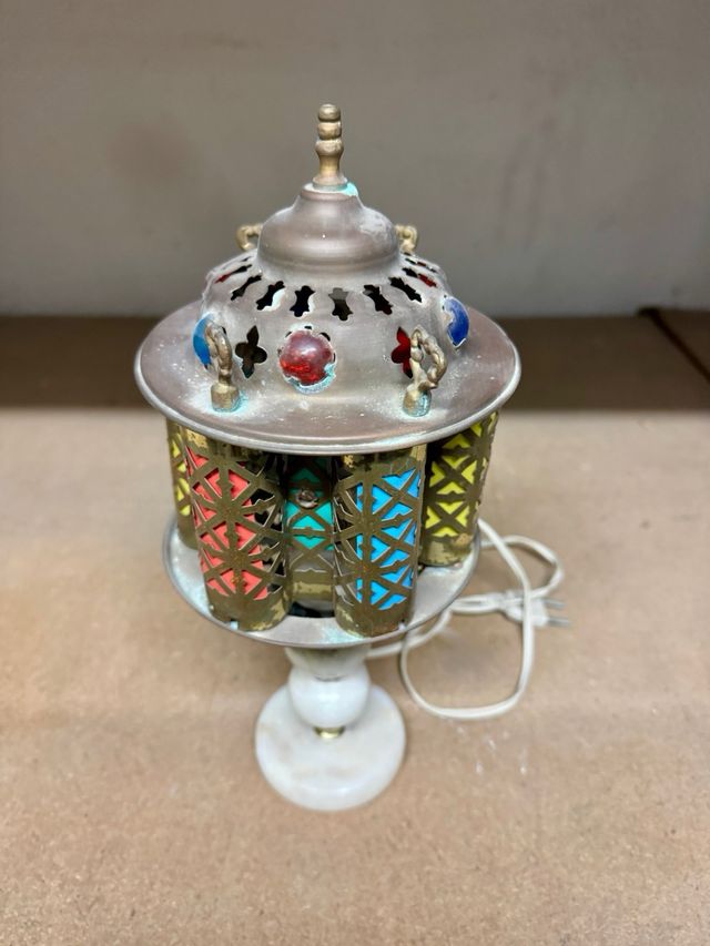 Lámpara de mesa oriental vintage – Años 50-60