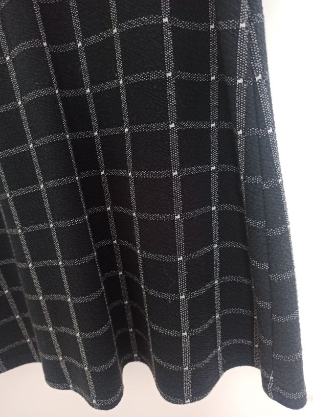 Vestido cuadros con cuellos