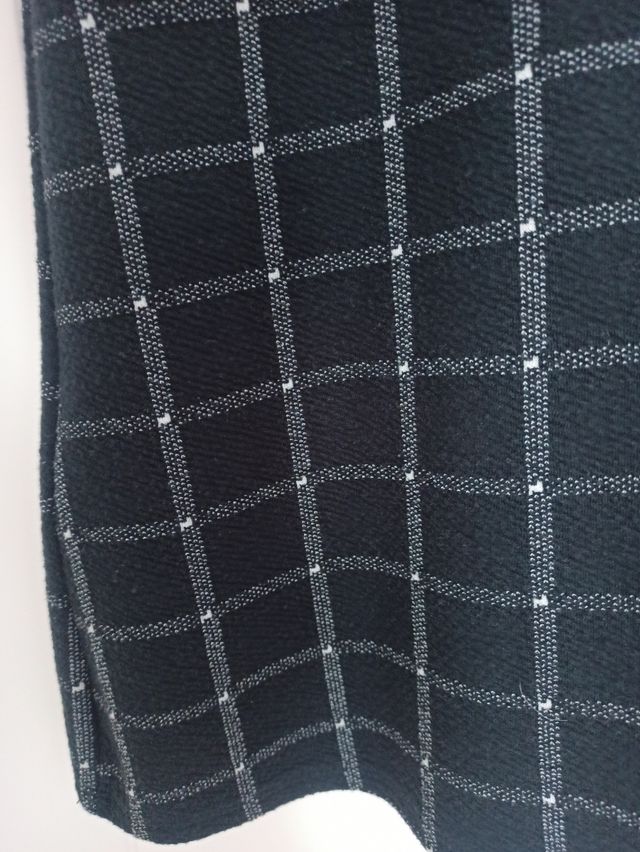 Vestido cuadros con cuellos