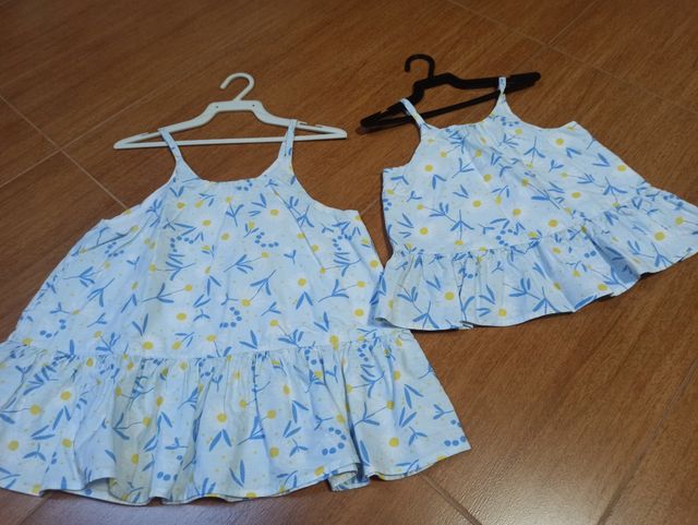 Tops de verano iguales para hermanas