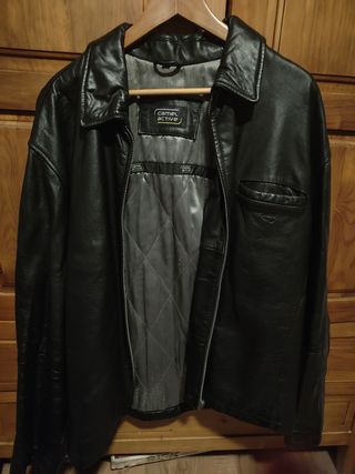 cazadora cuero de hombre