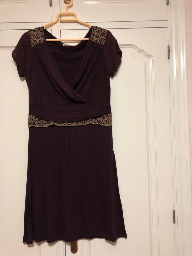 Vestido granate talla M