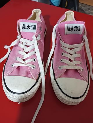 Zapatilla Converse All Star 41 rosa de segunda mano por 20 EUR en Almonte  en WALLAPOP