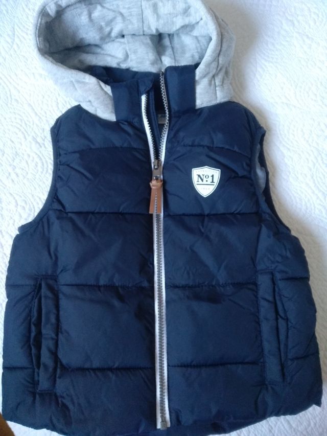 Chaleco Marino y gris