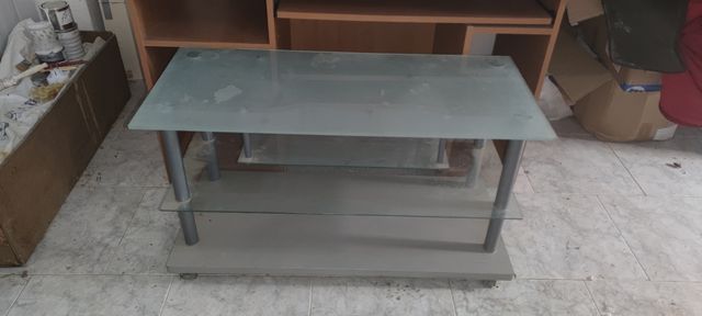 mesa de cristal