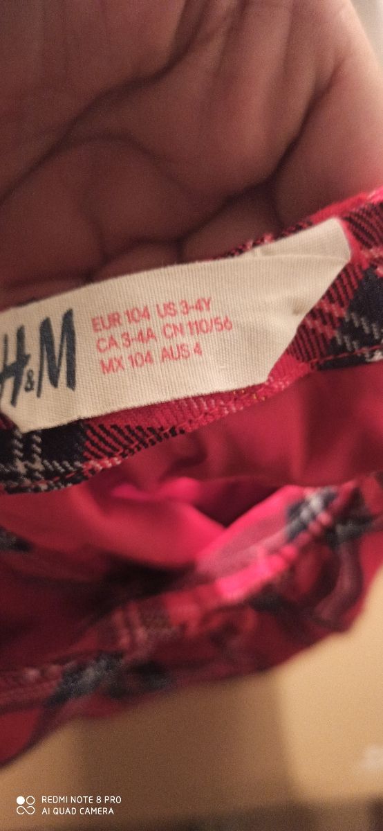 vestido cuadro escoces. está nuevo