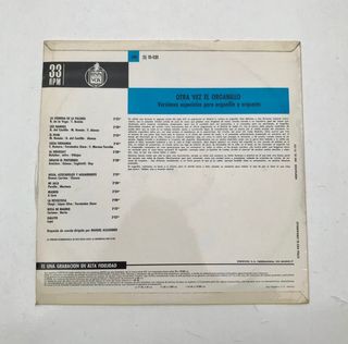 VINILO OTRA VEZ EL ORGANILLO  1967!!