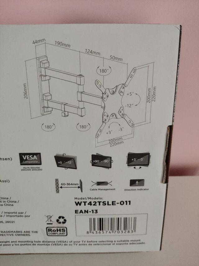 Soporte TV de 13" a 43"