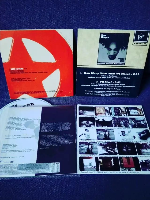 BEN HARPER LOTE 4 CD SINGLES PROMOCIONALES RAREZA