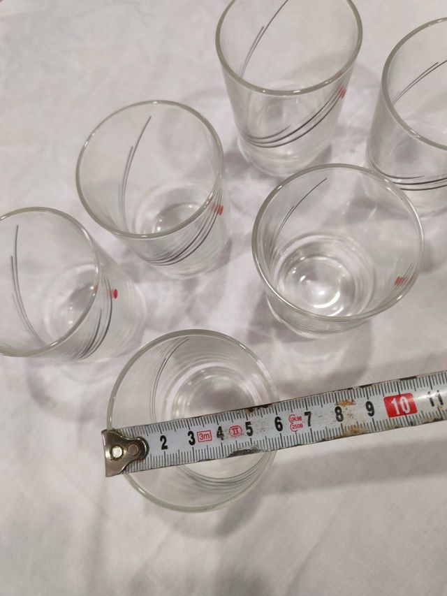 Libbey vasos vintage EE.UU estilo japonés flores