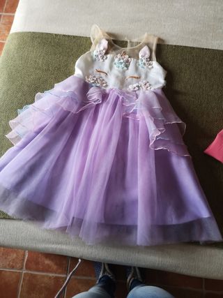 vestido unicornio disfraz niña. 