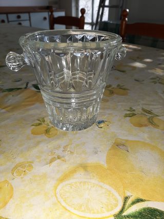 Secchiello portaghiaccio . Cristallo. 