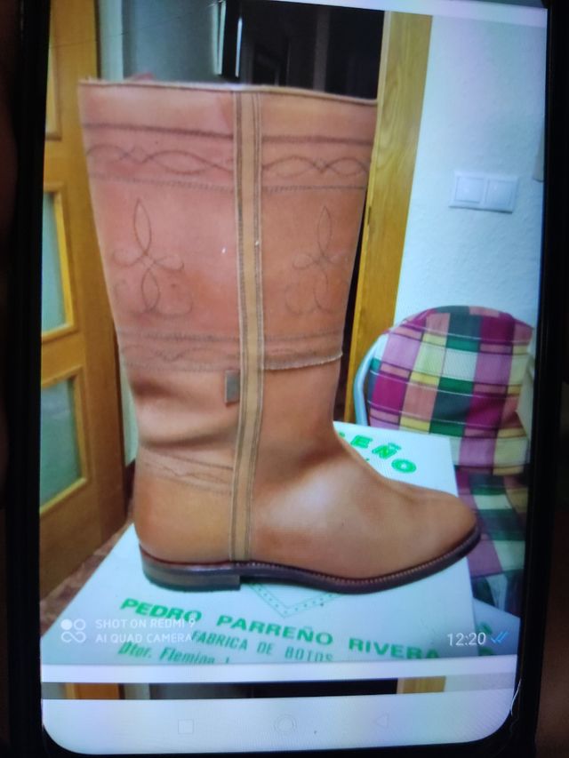 Botas piel marrón 44 Artesanal