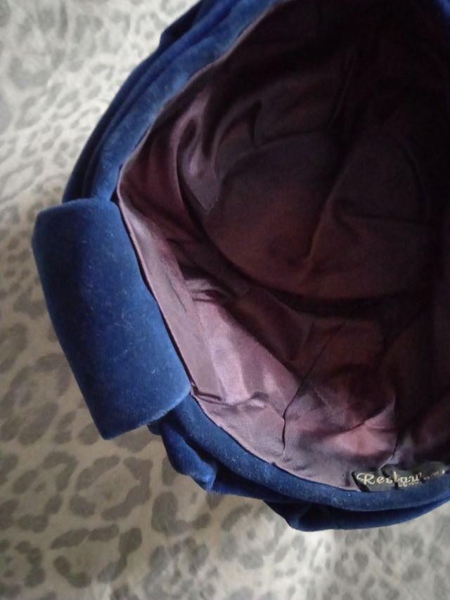 gorro turbante terciopelo vintage