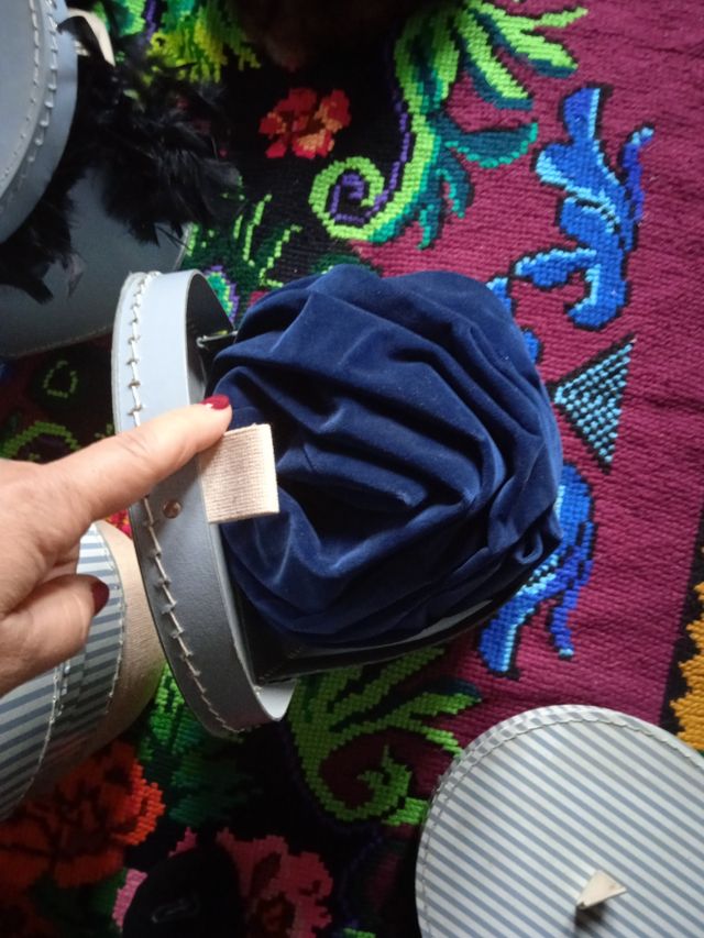 gorro turbante terciopelo vintage